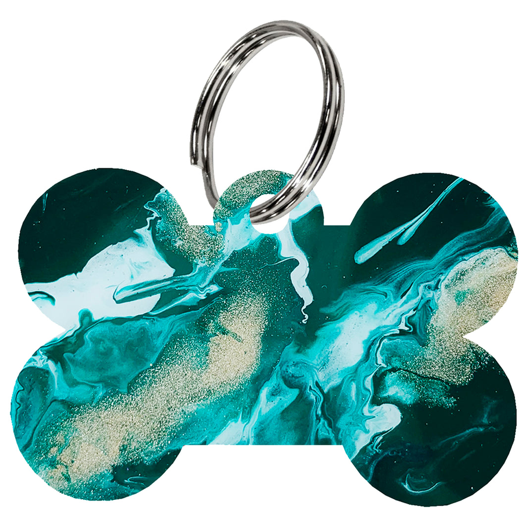 ESMERALDA MARBLE PET TAG