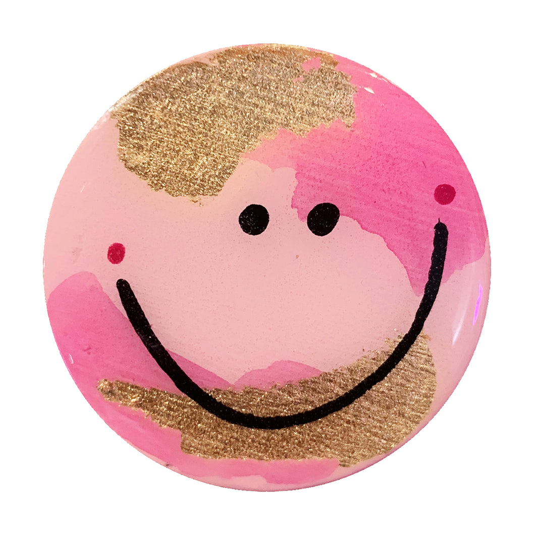 HAPPY FACE PINK HOLDER