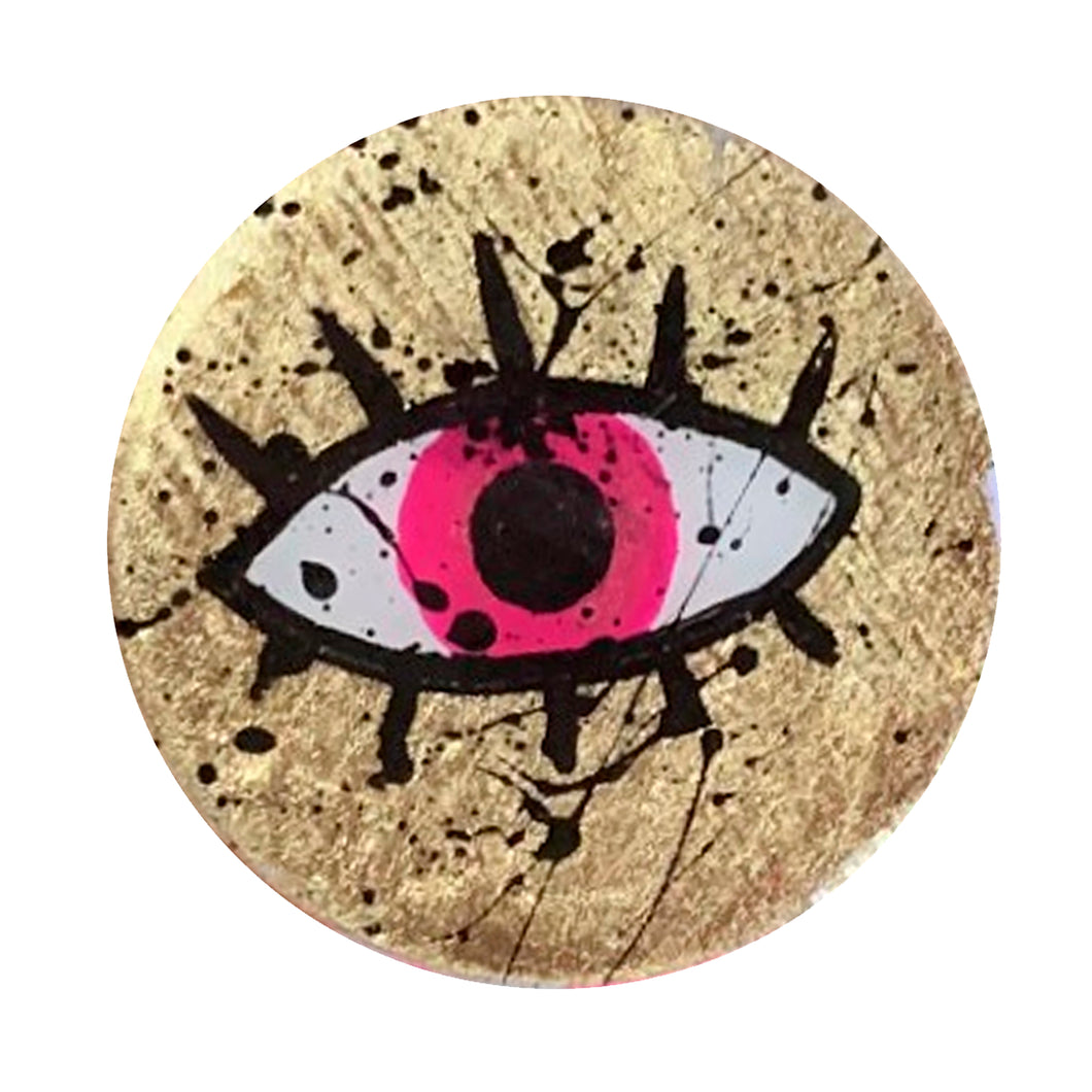 CRAZY EYE NEON PINK HOLDER